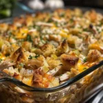rotisserie chicken and stuffing casserole 1 U1