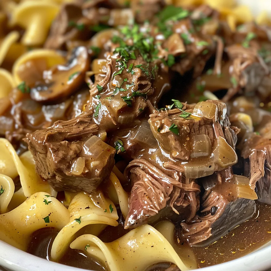 beef and noodles in the crockpot 1 U1
