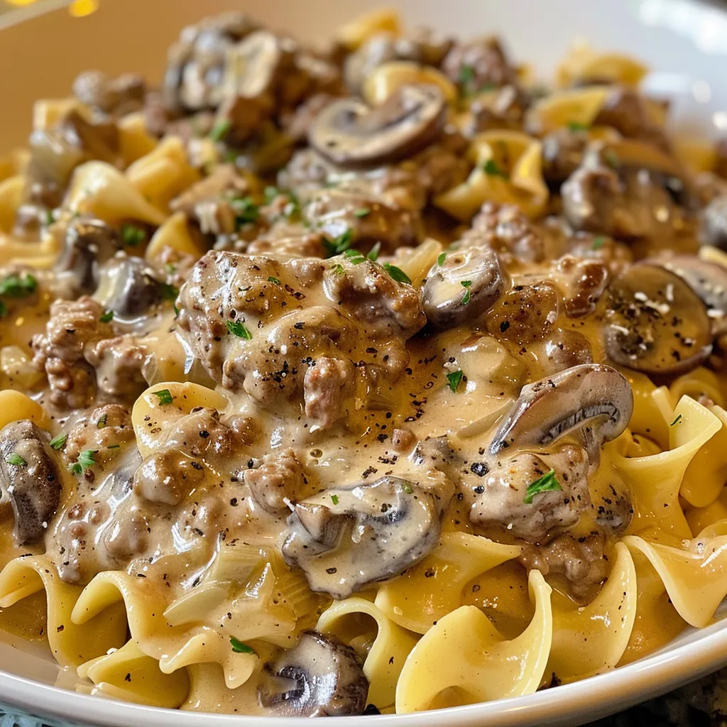 beef stroganoff with ground beef 1 U1