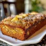 Delicious Hawaiian banana bread topped with shredded coconut.