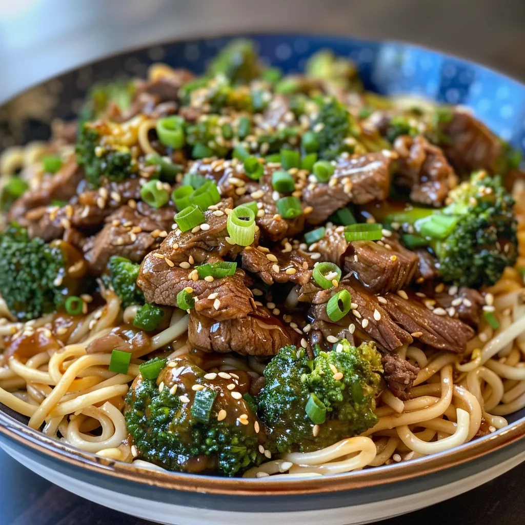healthy beef broccoli noodles 1 U1