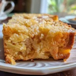 Slices of moist pineapple quick bread drizzled with a sweet glaze.